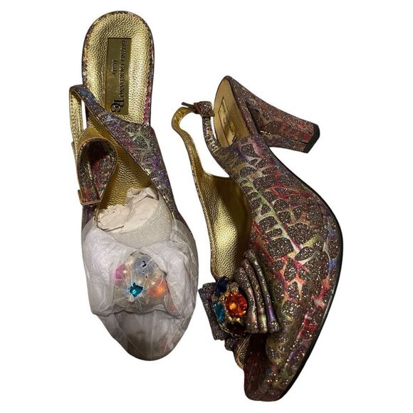 Bruno Giordano Multicolor Designer Women's Bag and Shoe Set. Sz 40 - Picture 14 of 14